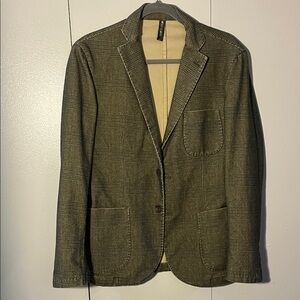 Martin zelo Men's Classic Olive Check Blazer